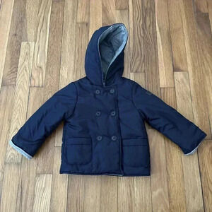 IL Gufo Original Baby Designer Winter Jacket Blue Size 12 Months